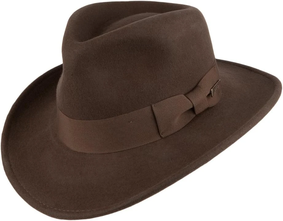 Dorfman Pacific Chapeau Fedora Indiana Jones - L