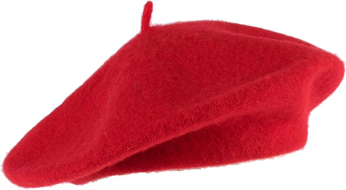 Hat To Socks Béret Français en Laine Mélangée à Couleurs Unies, pour Les Femmes et Les Hommes