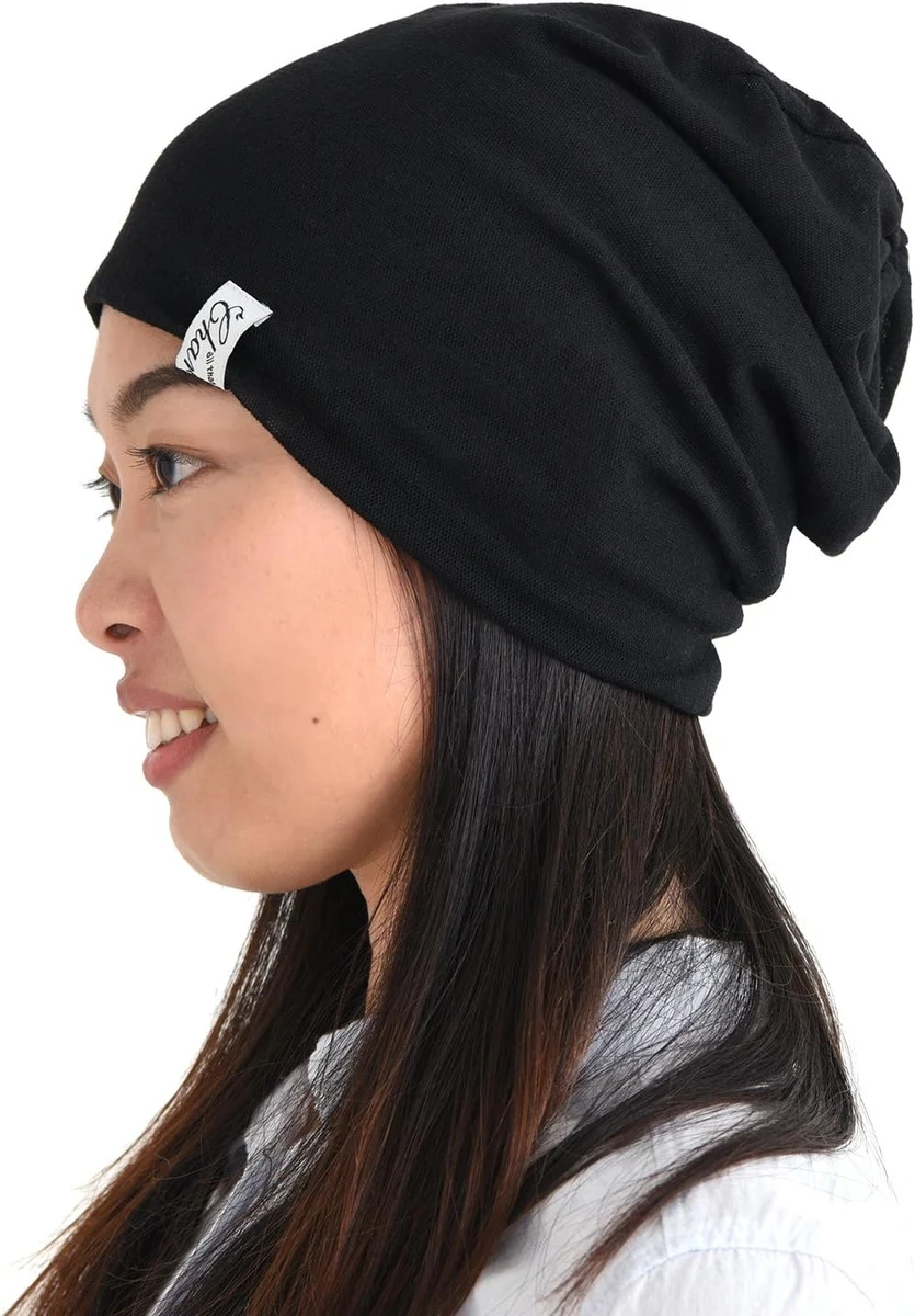 CHARM Bonnet D'Été en Tricot Fin, Chapeau Homme & Femme Doux | Respirant, Léger, Mince, Bonnet Tombant, Style Japonais, Slouchy, Bouffant, Refroidissement Lumière, Mode Unisexe