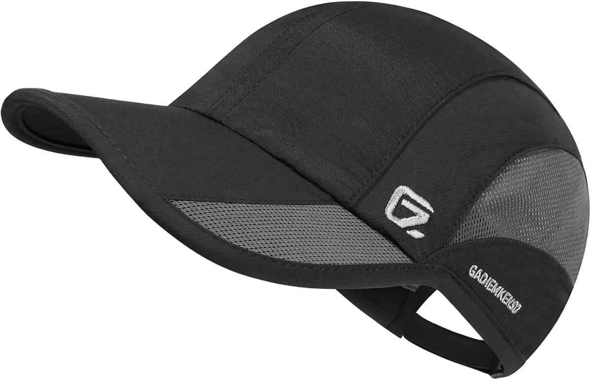 GADIEMKENSD Unstructured Quick Dry Sports Cap Outdoor Sun Protective Unisex