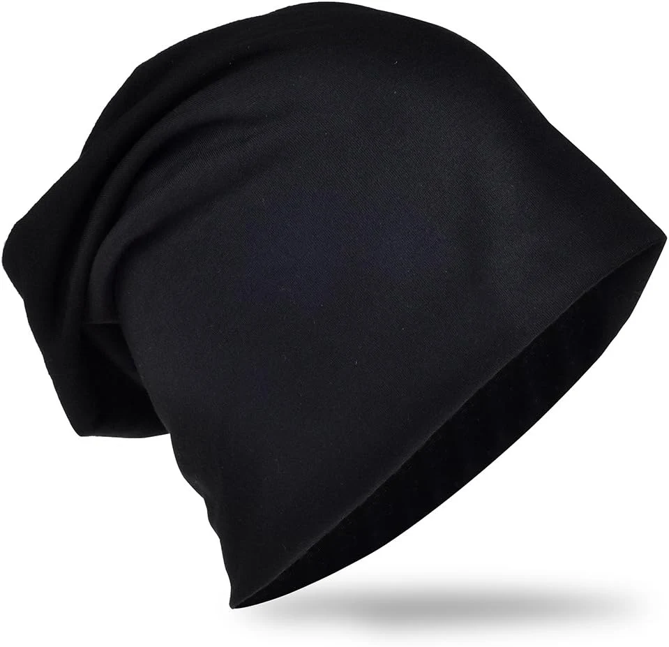 Bonnet Tombant Classique Type Beanie,Jersey Slouch Beanie Long Chapeau Unisexe, Taille Unique, XXL