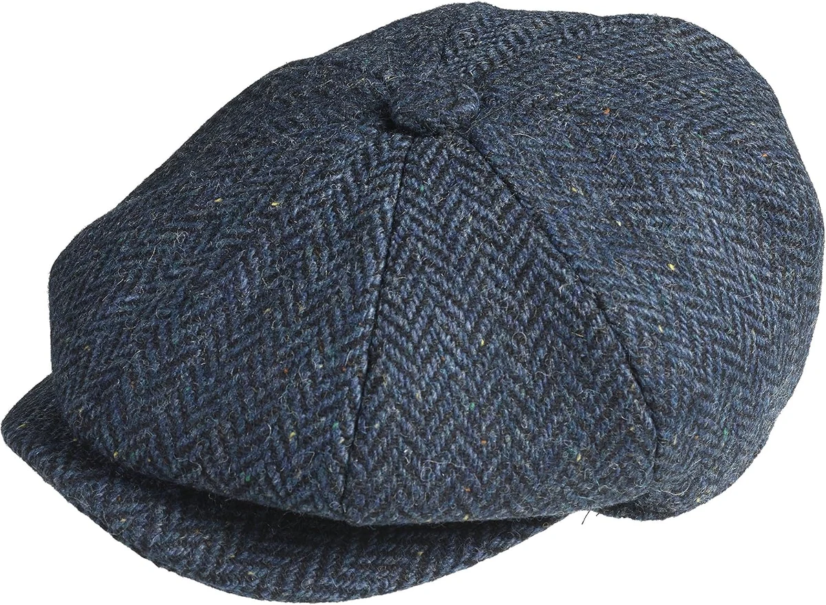 Béret Peaky Blinders en laine de tweed