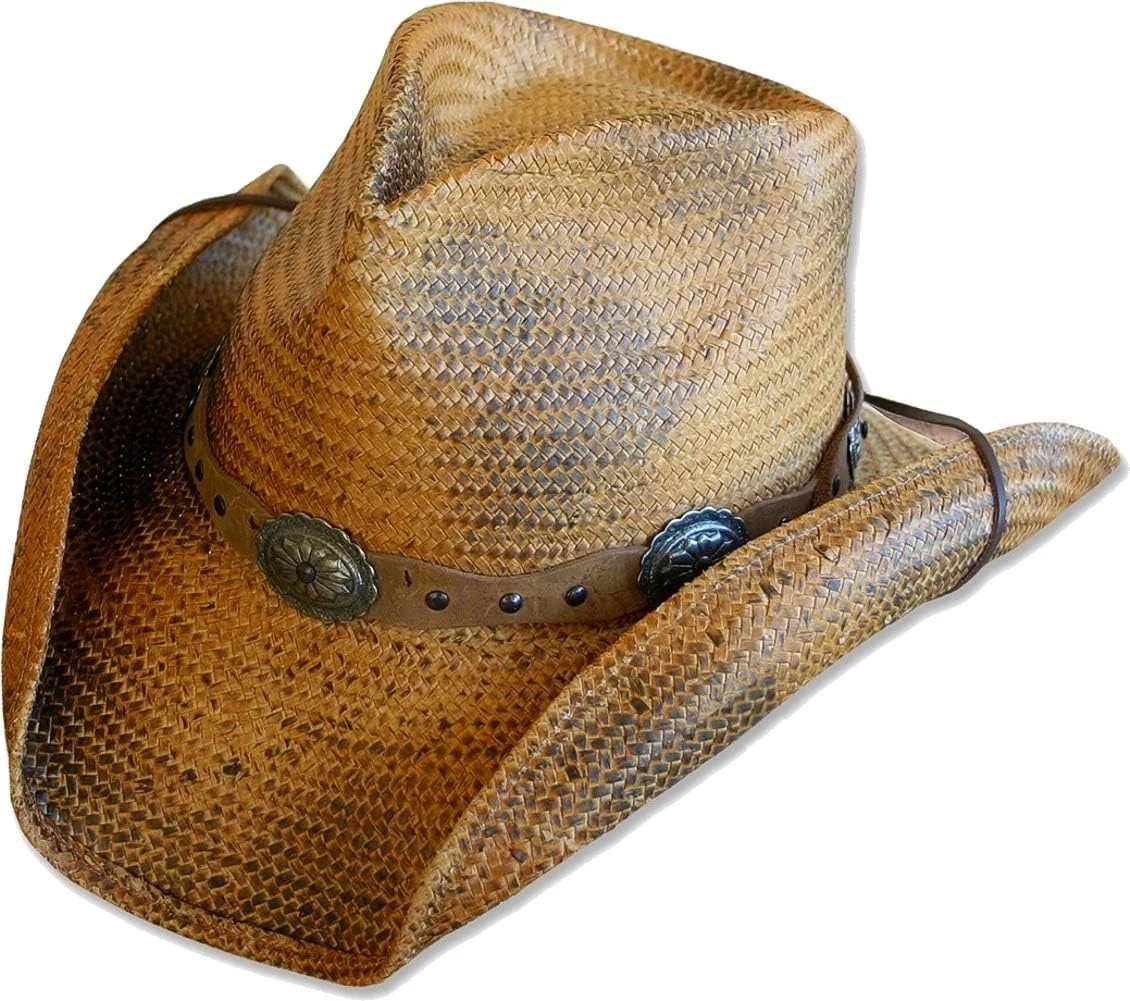 STARS & STRIPES Chapeau de paille Western « Red Rock »