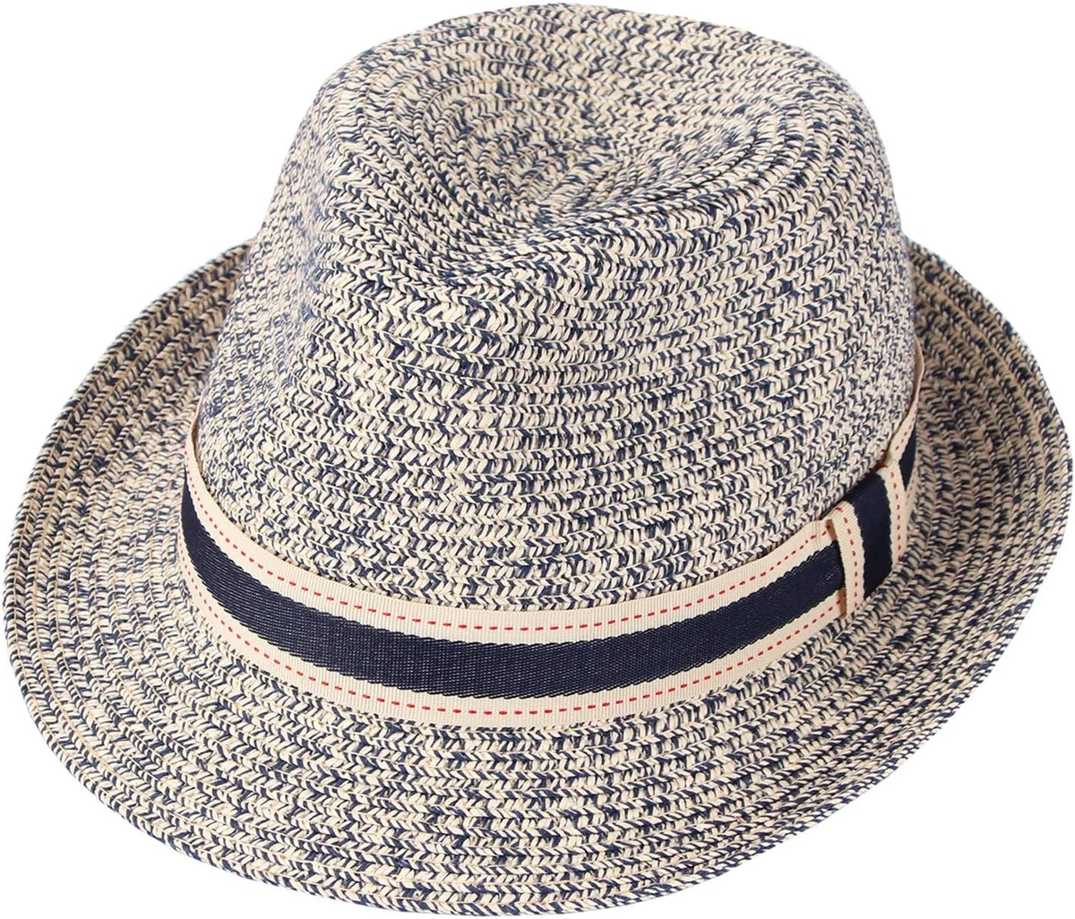 Femme Panama Chapeau Été Chapeau de Soleil Chapeau de Paille Chapeau de Plage Anti-UV UPF 50+