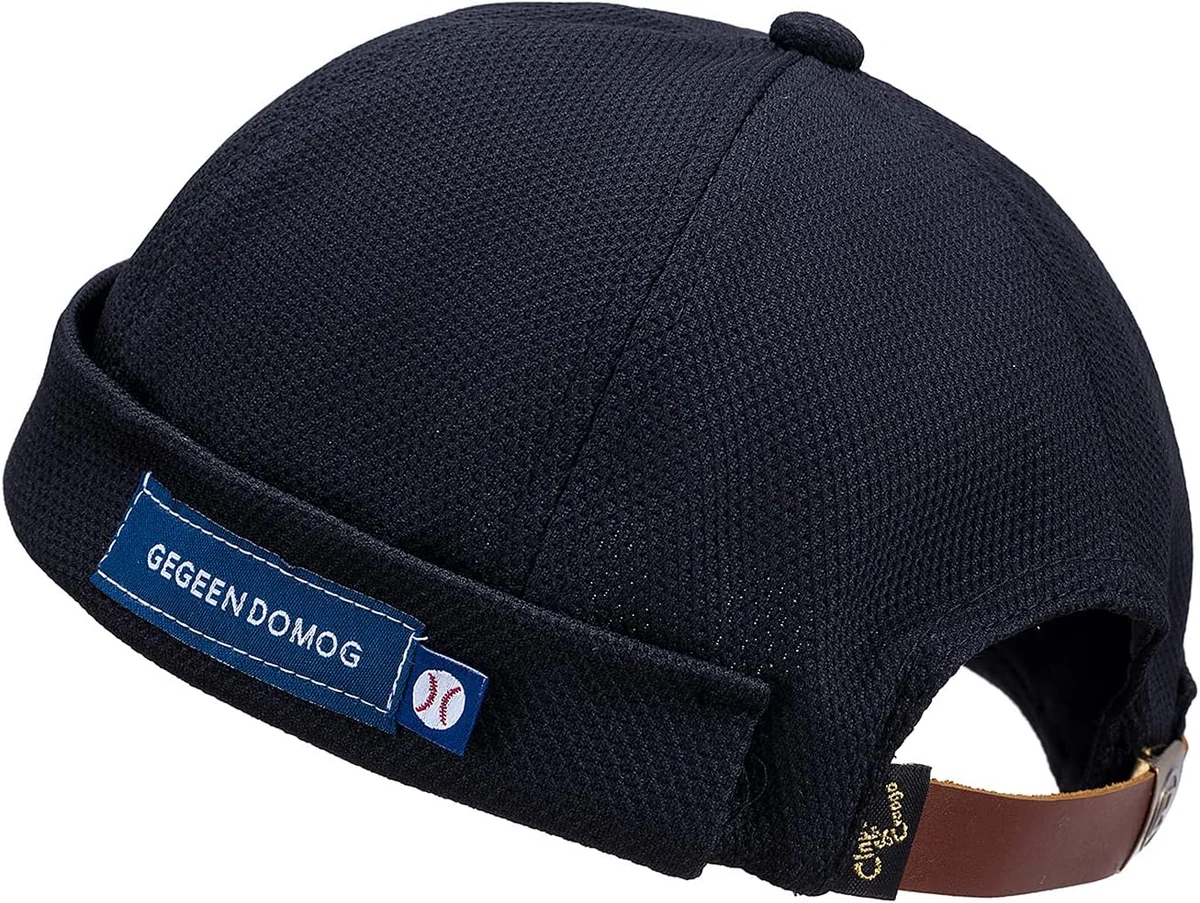 CLAPE Bonnet Docker d'été Casquette sans Visière Homme Femme Léger Pliable | Réglable,Respirant Miki Breton,Chapeau Marin pour Casual,Voyage,Vacances,Outdoor
