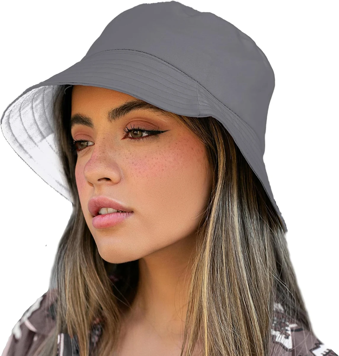 TOSKATOK Anti UV UPF 50+ Bob réversible pour Femmes en Coton - 2 en 1-Taille Unique