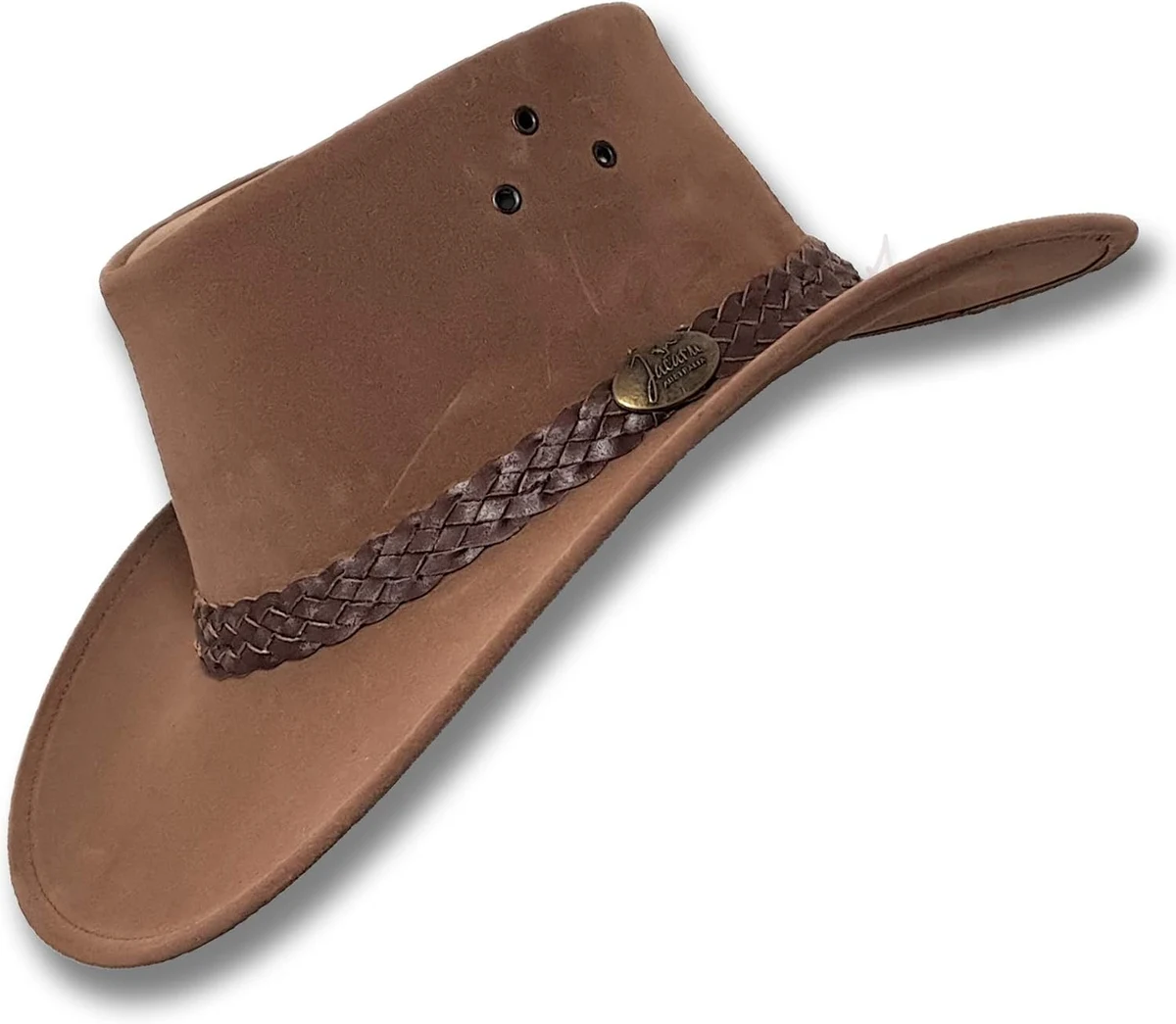 Oztrala Chapeau Jacaru en P-Cuir pour homme et femme Cowboy australien feutre Fedora Outback Ranger HBR1 – US