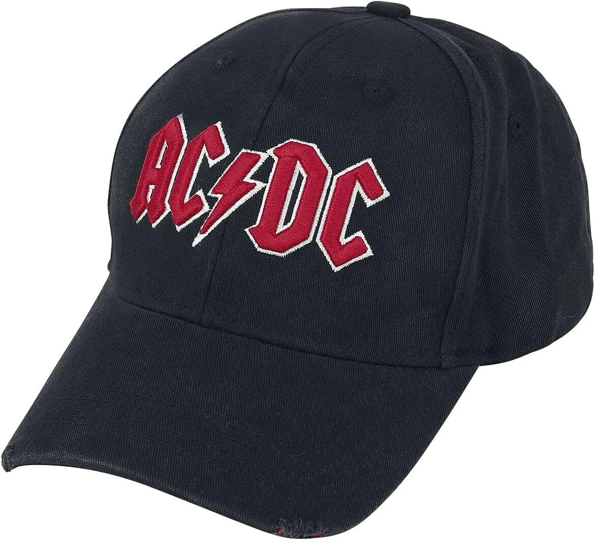 AC/DC Logo - Baseball Cap Homme Casquette Noir 100% Coton