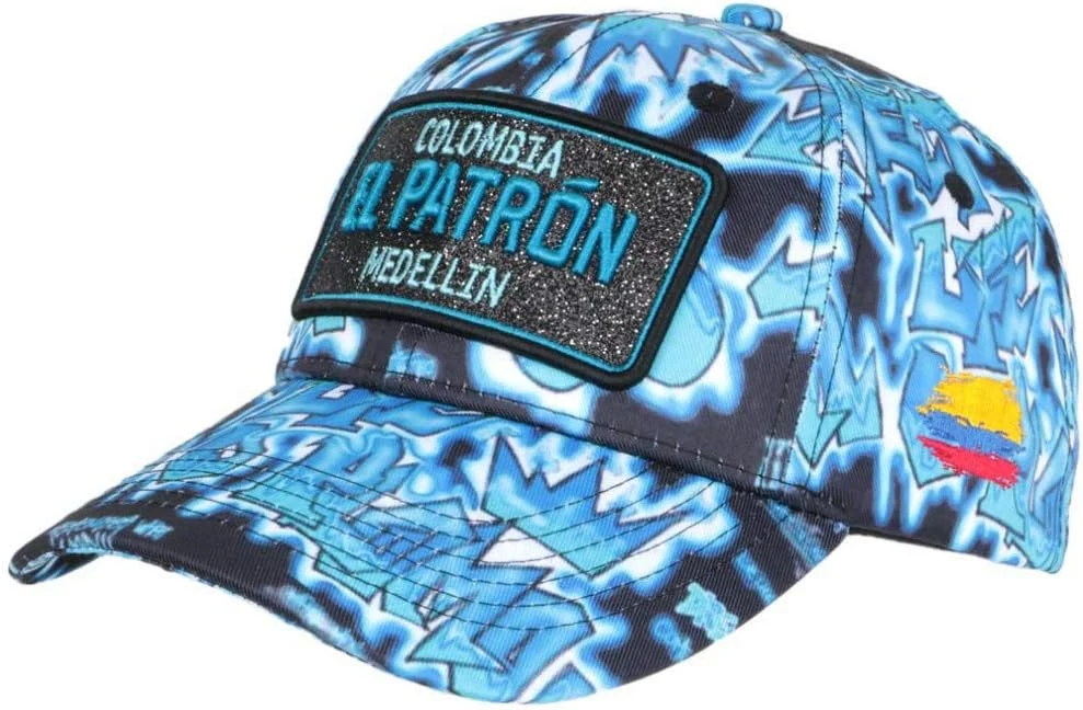 Casquette El Patron Bleue Medellin Streetwear Fashion Baseball Colombia - Mixte