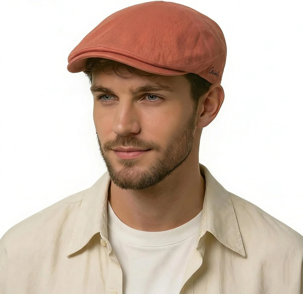 ZLYC Summer Ivy Casquette Plate en Coton pour Homme