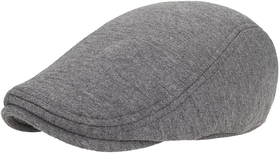 Gisdanchz Coton Casquette Plate avec Bande Élastique, Style Gavroche Classique pour Tous Les Jours, Coupe Extensible