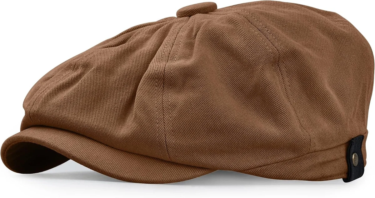 CLAPE Casquette Gavroche Homme Femmes Casquette Gatsby Rétro à 8 Panneaux Newsboy Baker Boy Hat Casquette Plate en Coton avec Bande Élastique