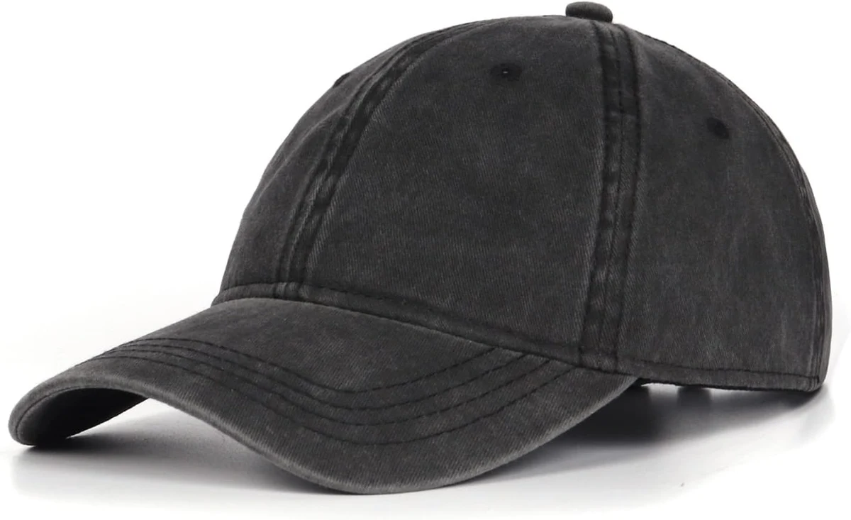 Zylioo XXL Casquette de Baseball Homme Femme Grosse Tête Casquettes Sport | Été Extérieur Casquette de Course en Coton Lavé Casquette de Tennis avec Protection Solaire Classique Vintage Réglable