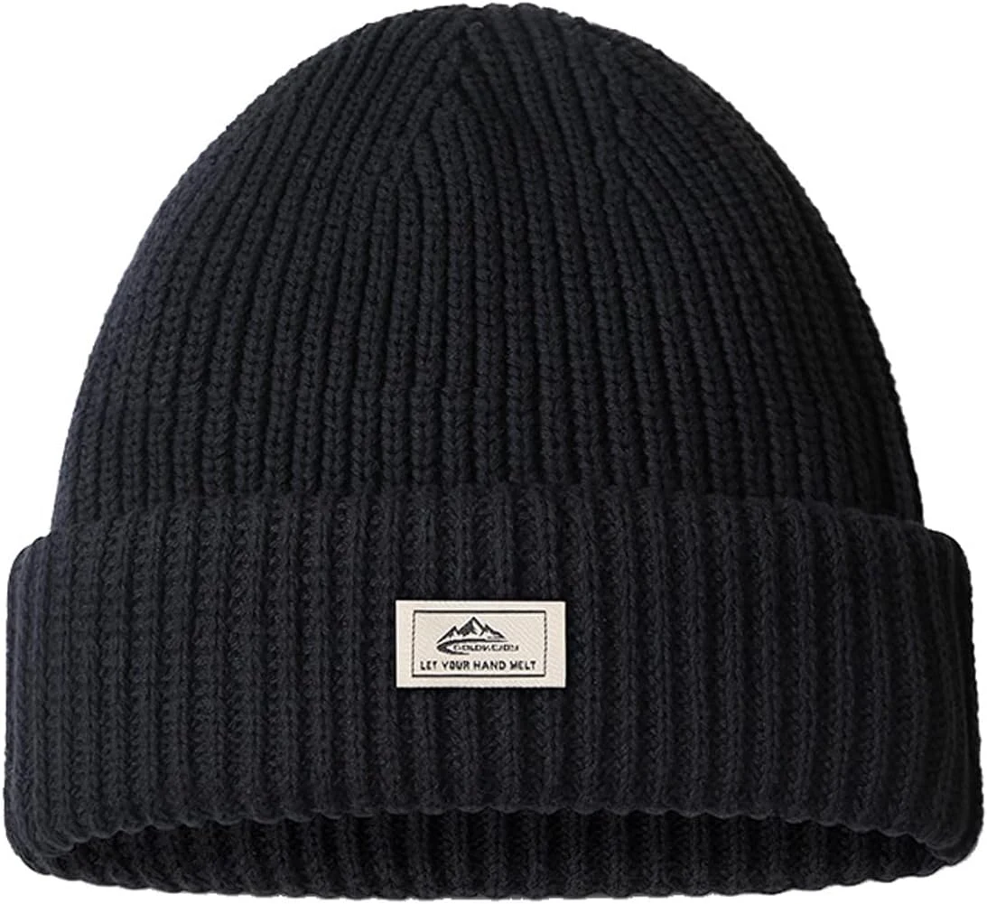 Bonnet Beanies Cagoules Homme Knit Balaclava Warm Winter Hat Black