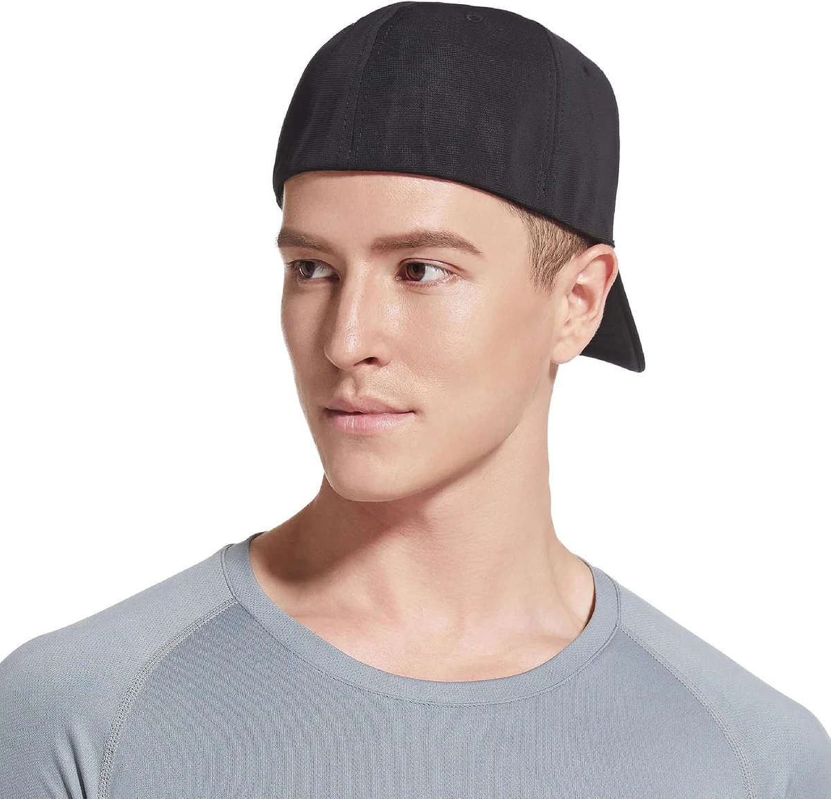 5 panneaux haute couronne casquettes de baseball hommes décontracté uni entièrement fermé snapback casquettes de camionneur haut haut large bord chapeaux de soleil Q1038