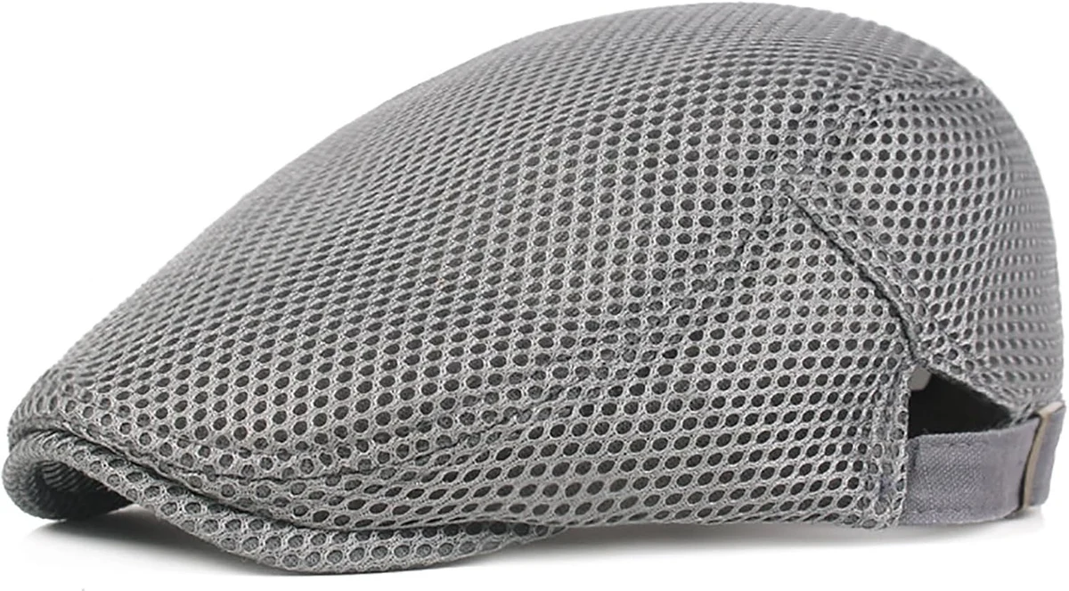XYIYI Casquette Newsboy en Maille Respirante pour Homme Casquette d'été Beret Ivy Cap Driving Cabbie Flat Hat