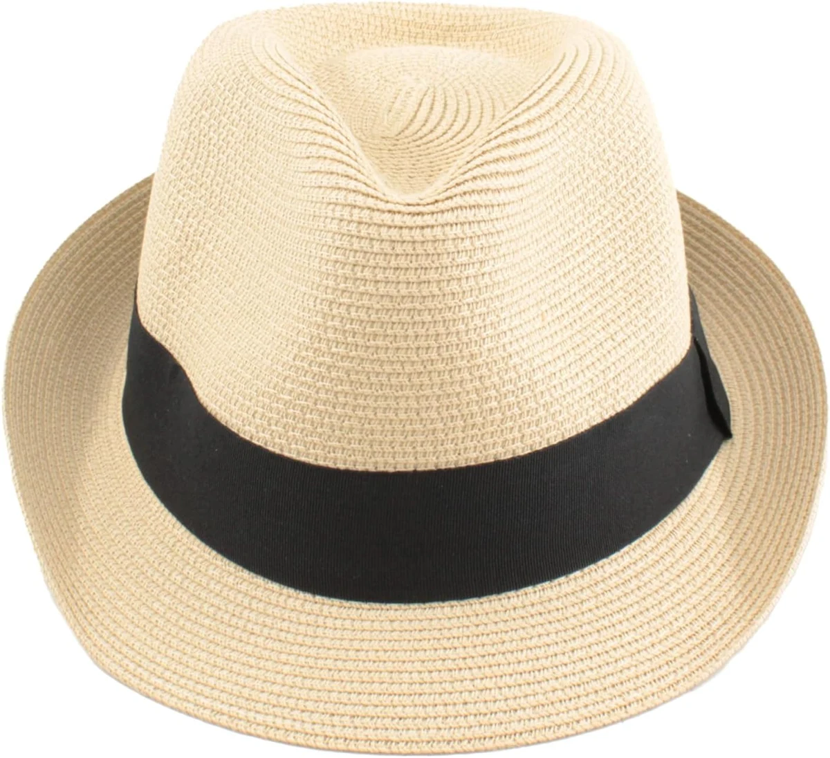 Carnavalife Chapeau Panama Unisexe Chapeau Paille Chapeau Femmes et Hommes Chapeau Bord Court Chapeau Été Chapeau Protection Soleil UPF 50+ Chapeau Plage Fedora