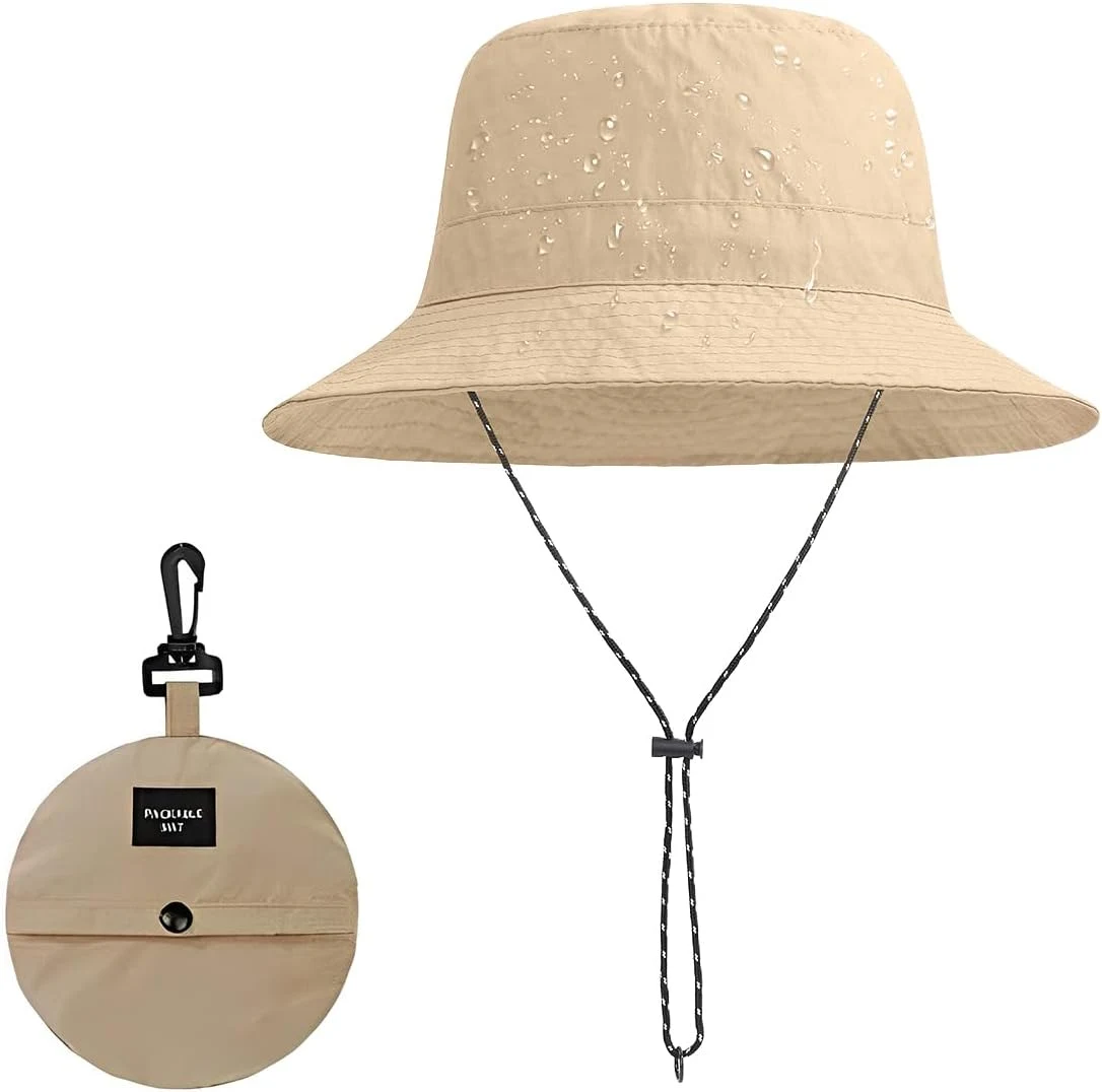 ZKGYUS Femme Chapeau Soleil Pliable Anti UV Vacances Alpinisme Outdoor Étanche Casquette de Voyage Ete Randonnée