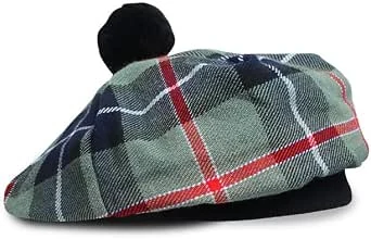 Chapeau écossais Tam o' Shanter en acrylique Tammy Jimmy Bonnet plat dans de nombreux tartans