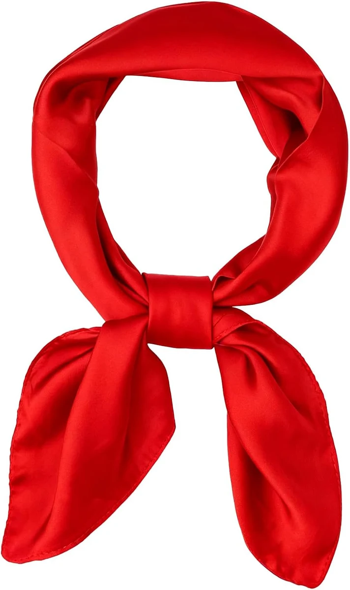 Foulard Carré Femmes - Foulard Soie 70x70cm Légère Bandeau Bandana Cheveux Femme Satin Mouchoir - Accessoire de Cheveux