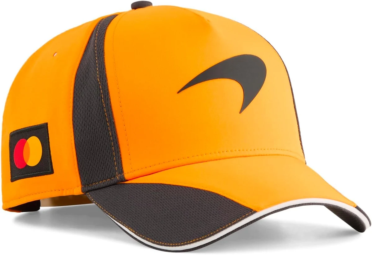 Puma Mclaren Replica BB Cap Casquette de Baseball, Rouge, Taille Unique Mixte | Bord courbé avec fermeture à effet snapback, les week-ends de course ou pour montrer votre soutien à, sous licence officielle