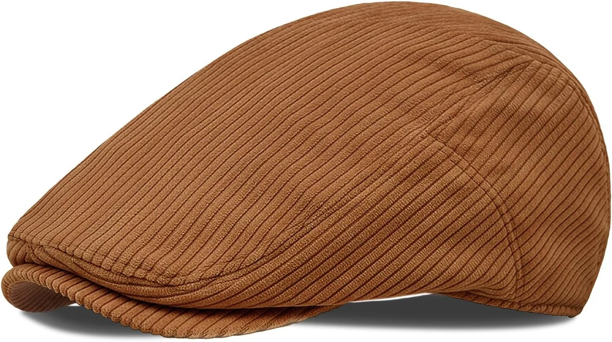 YAMEIZE Casquette Béret Plate Millésime Hommes Chapeau Newsboy Ajustable Ivy Newsboy Cap
