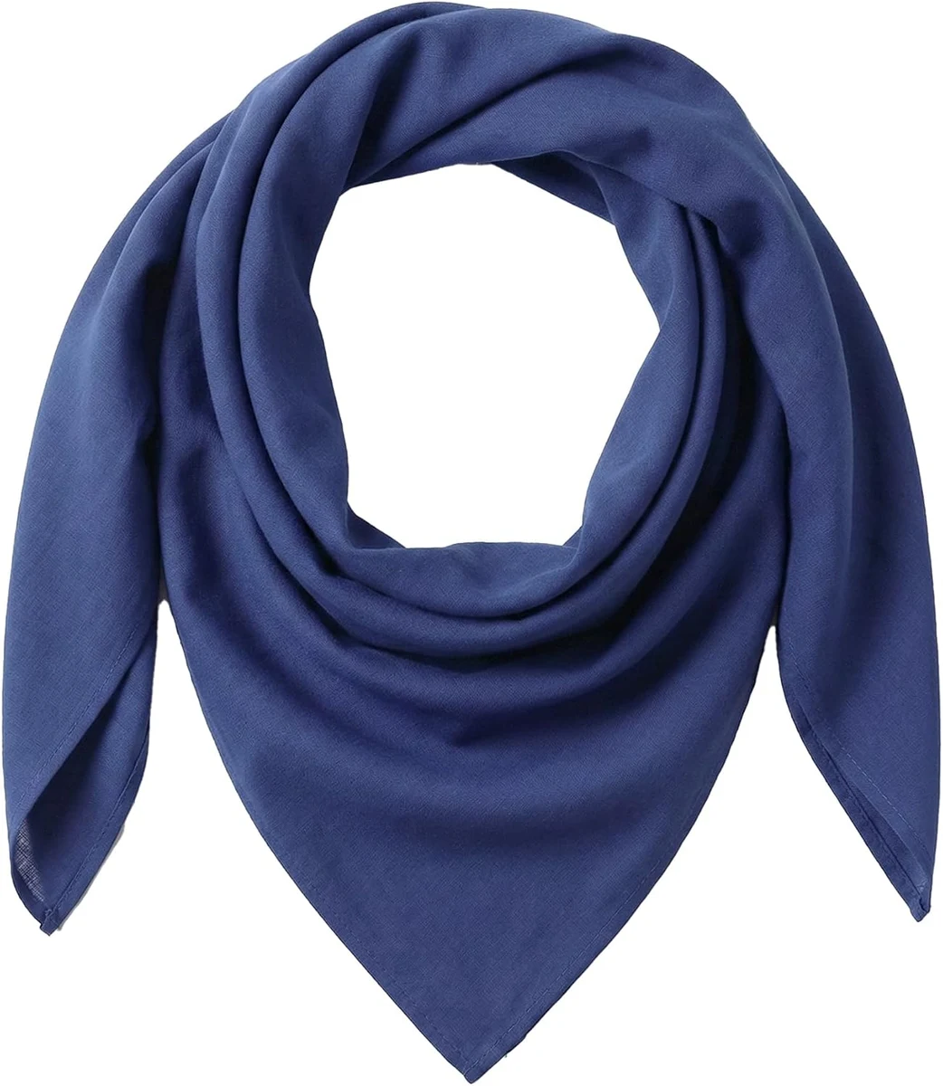 THE ART BOX Foulard de tête 100 % coton pour homme et femme - Bandana unisexe - Doux, respirant et léger (100 × 100 cm)